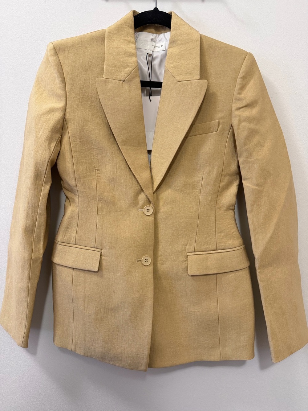 Womens Tailored Golden Yellow Blazer Jacket